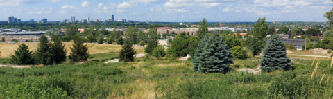 View of Waterloo region from a closed landfill site