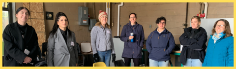 Principal Investigator Laura Hug with participants at the training workshop.