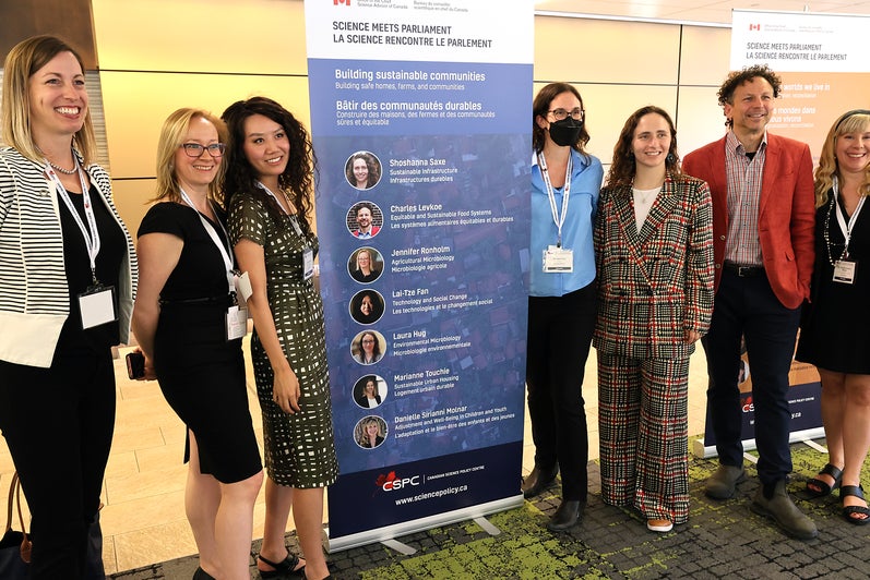 Laura Hug with other delegates from Science Meets Parliament 2024.