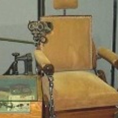 Equipment, antique optometry chair
