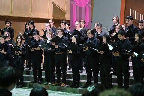University choir concert performance