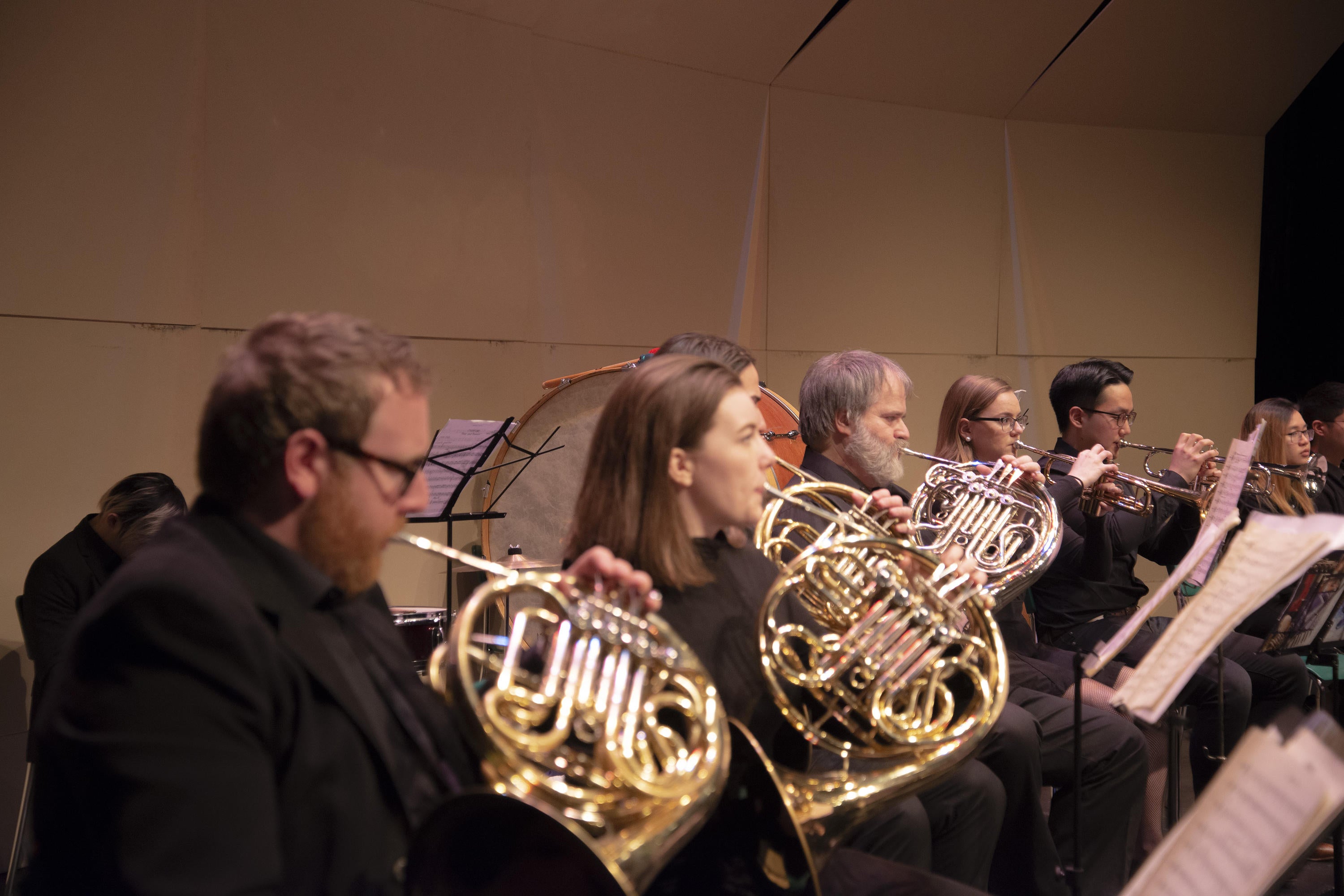 brass section of orchestra