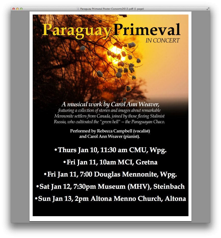 Paraguay Primeval tour - Professor Carol Ann Weaver