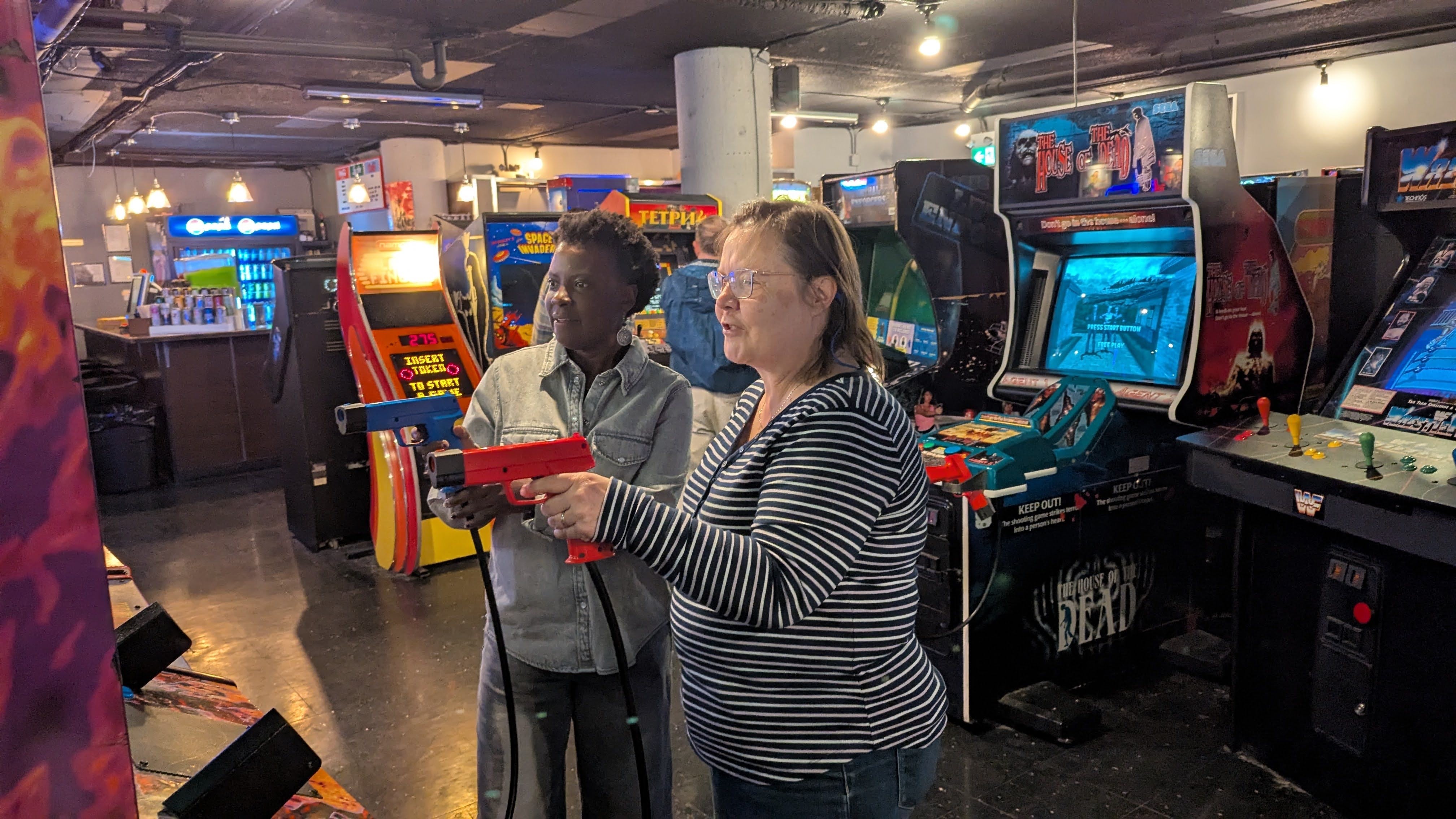 Angelica staff appreciation video game outing with Ndagire