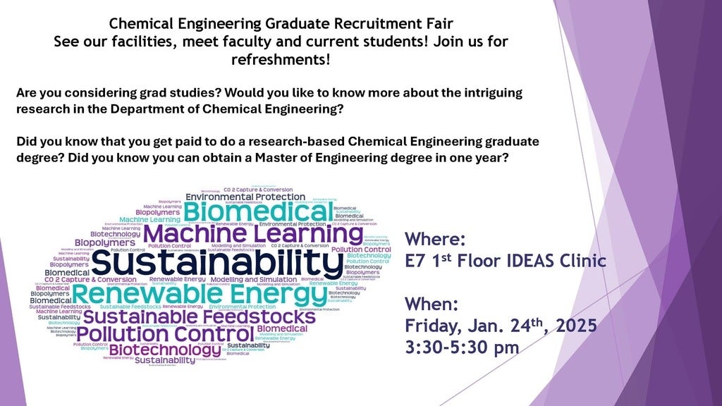 Poster for graduate fair