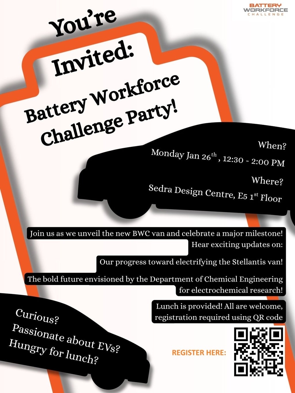 black and orange car and battery cartoon images