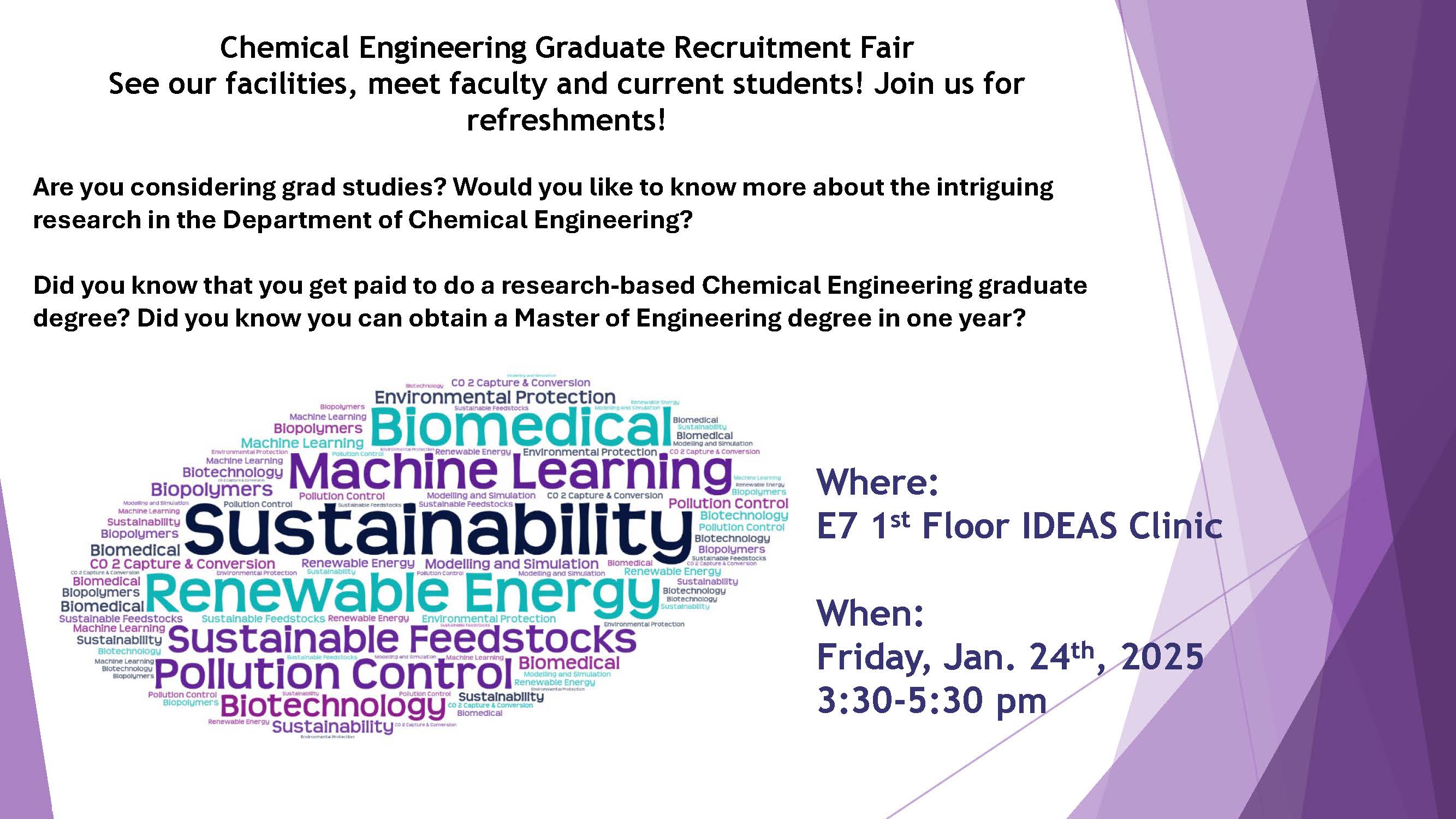 Poster for graduate fair