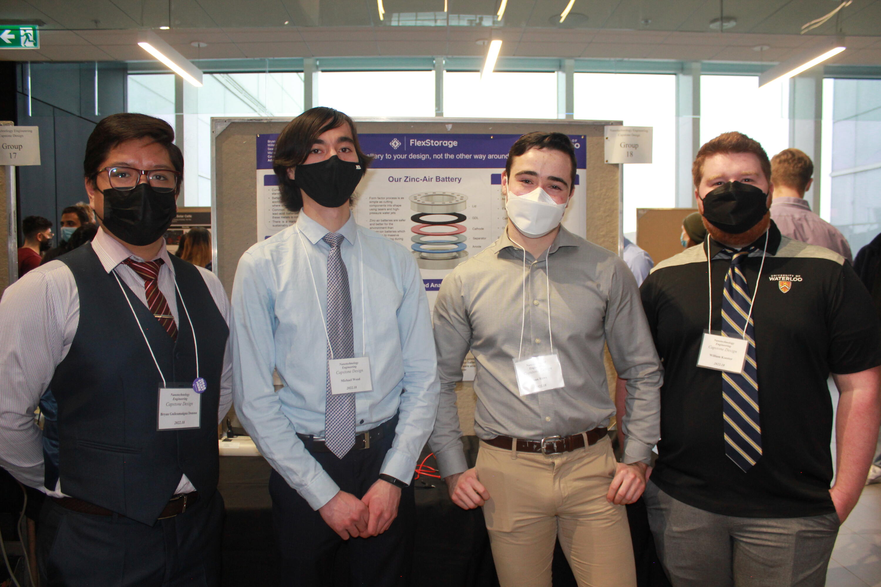 Bryan Guilcamaigua, Michael Wood, Sean Rowe, and William Koester