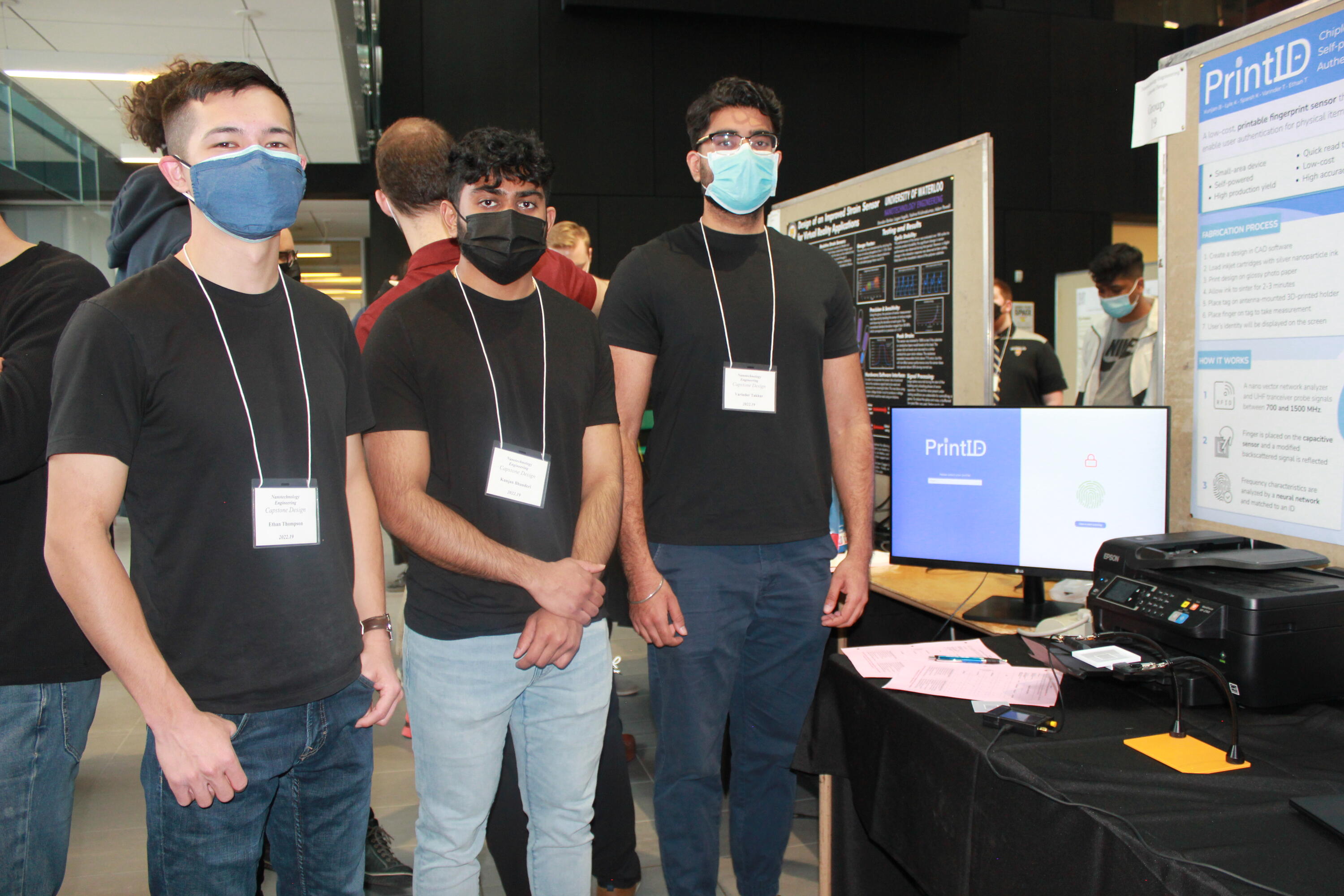 Ethan Thompson, Kumjan Bhanderi, and Varinder Takhar.