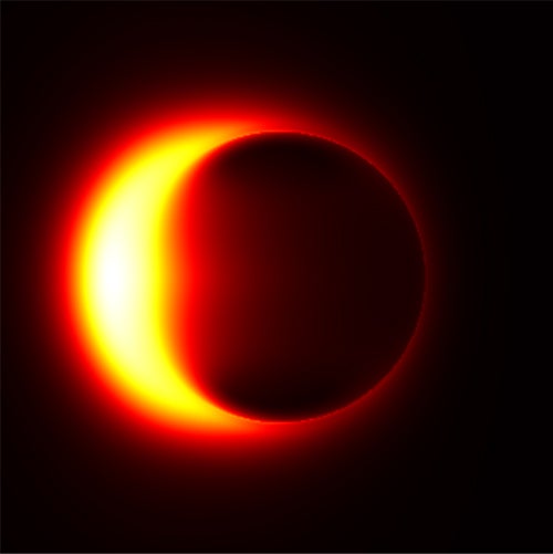 illustration of black hole