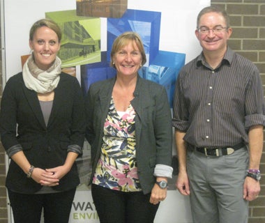 University of Waterloo IRIACC international team comprised of PhD candidate Erin Joakim and Faculty of Environment professors Linda Mortsch and Brent Doberstein