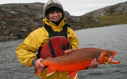 Heidi Swanson holding fish