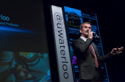 Chris Hadfield at UWaterloo Public Lecture