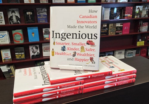 Book cover for Ingenious, co-authored by the Governor General and chair of OpenText
