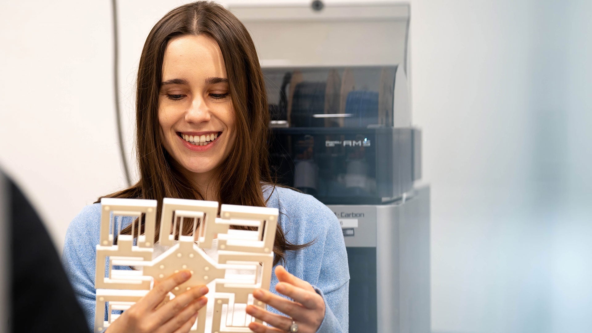 Alex Maierean examines prototype