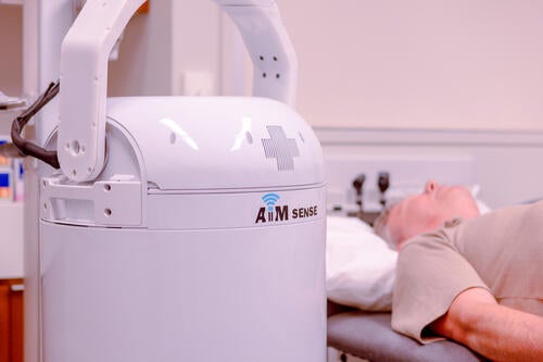 AiimSense BrainScreen, a lightweight, a helmet-like device for early detection screening strokes 