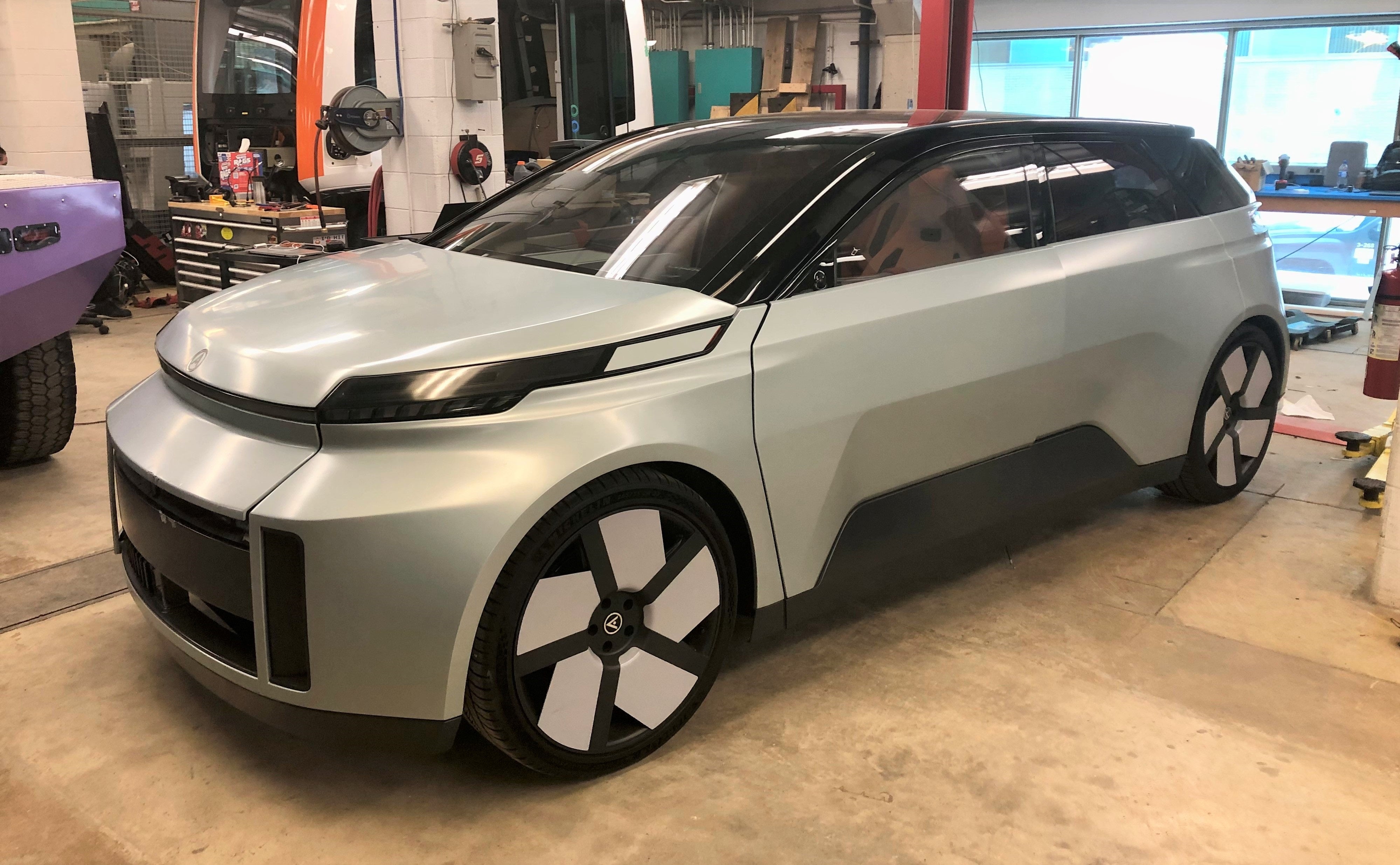 A front view of the Arrow concept car.