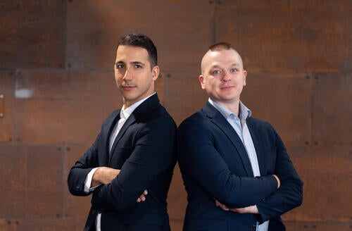  Co-founders Aidan Tinafar, CEO, and Alexander Klenov, chief technology officer