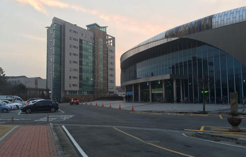 A photo of KAIST, Graduate School of Science and Technology Policy campus in South Korea.