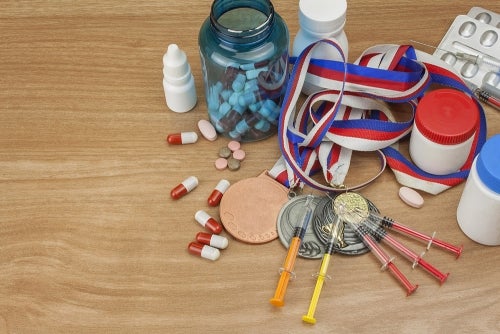 needles, pills and sports medals
