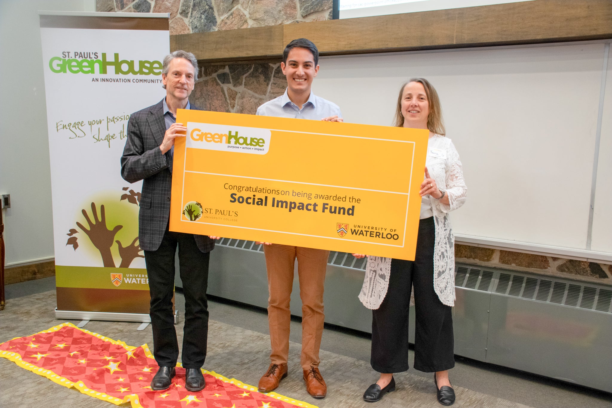 Jason Amri receives a GreenHouse Social Impact Fund award