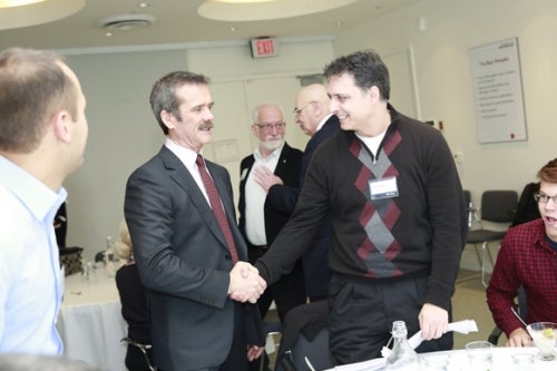 Chris Hadfield at lecture reception