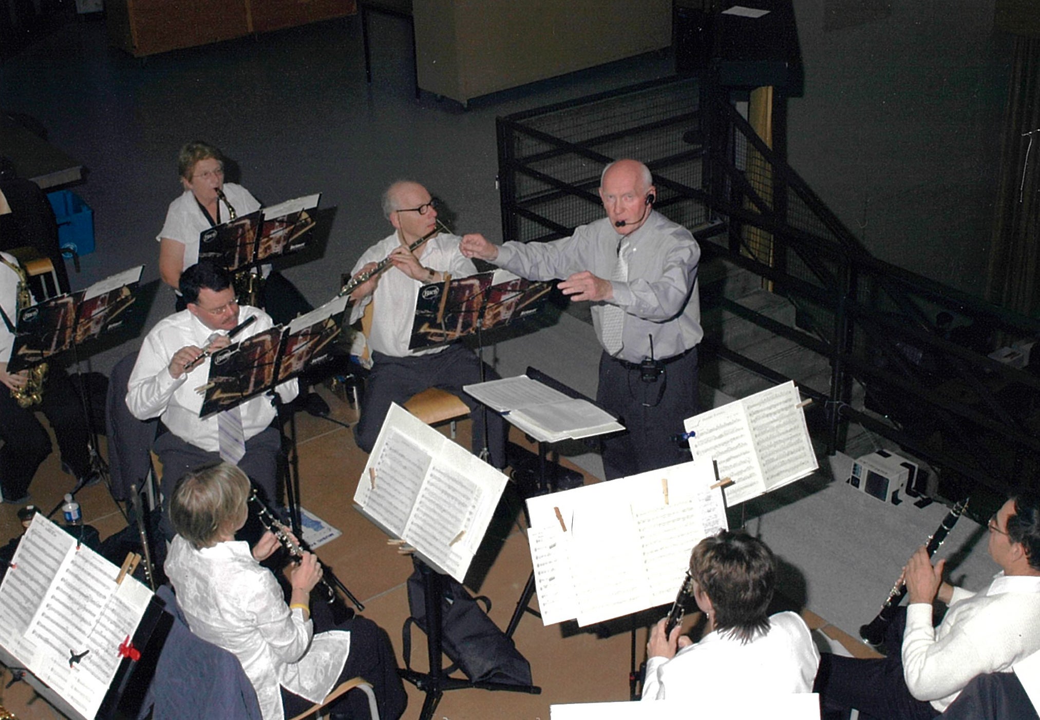 Harry Currie conducting The Convocation Winds