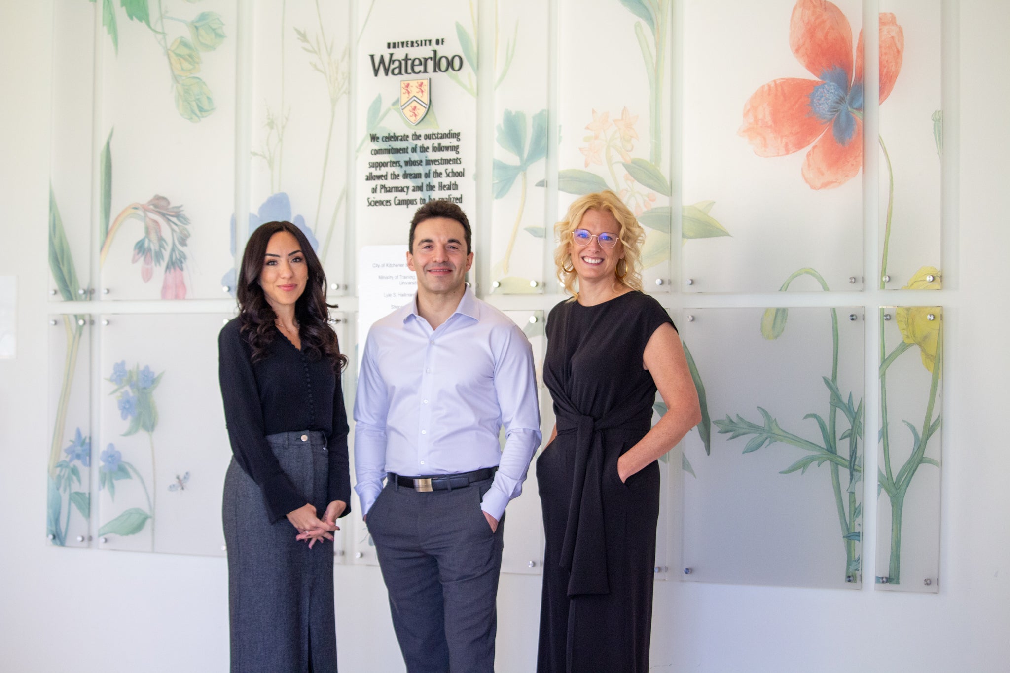 Dr. Nadine Nakhla, Michael Sevestre and Dr. Andrea Edginton