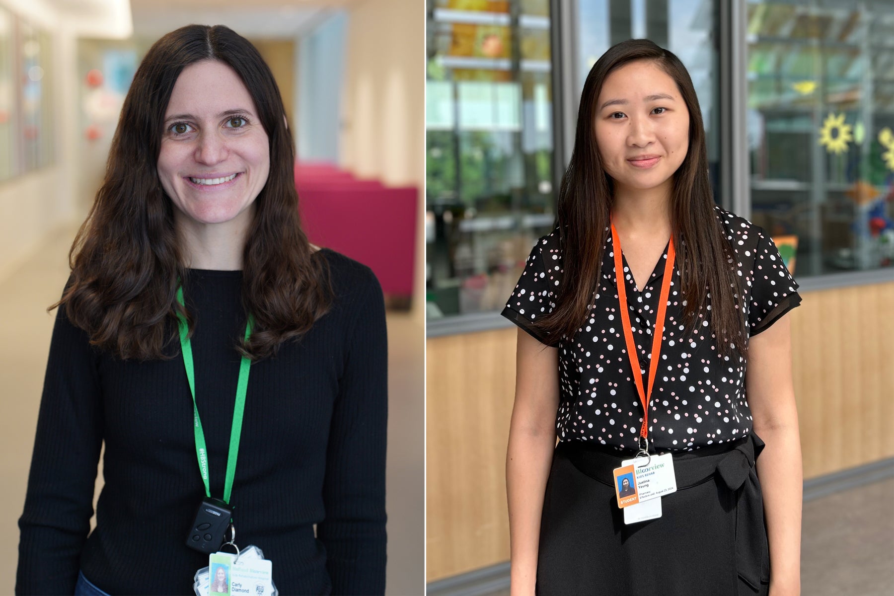 Carly Diamond and Justina Yeung