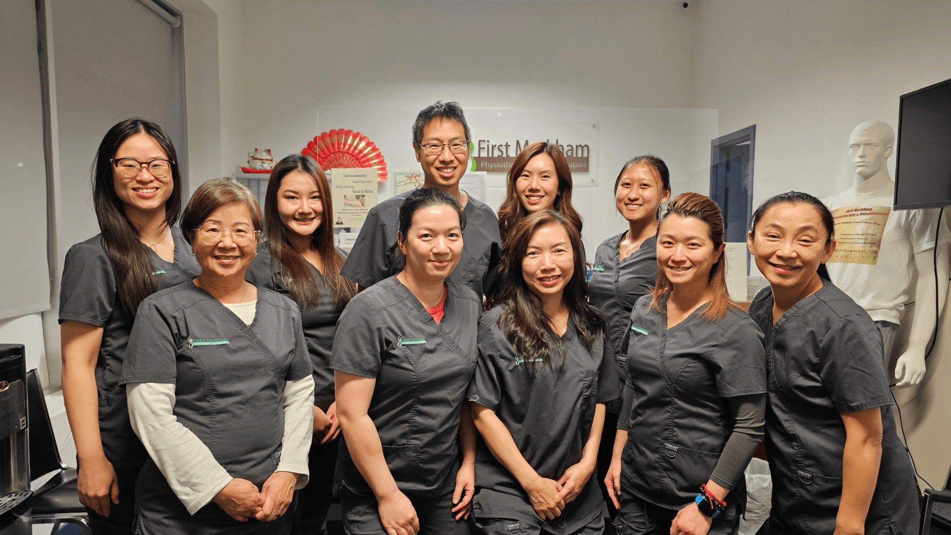 Dr. Clement Liu (BSc '02) and his team at First Markham Physiotheraphy and Rehabilitation