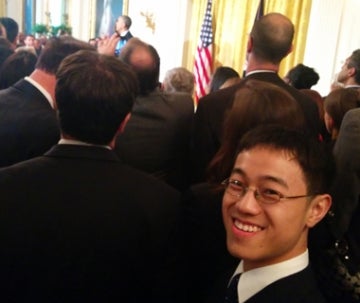 David Hu inside The White House