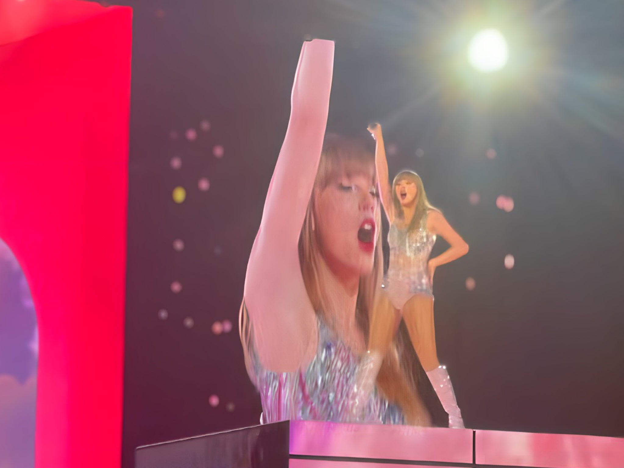 Taylor Swift performing the Lover set during The Eras Tour