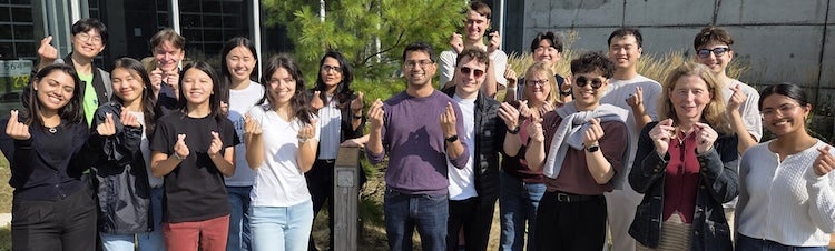 Group of people smiling