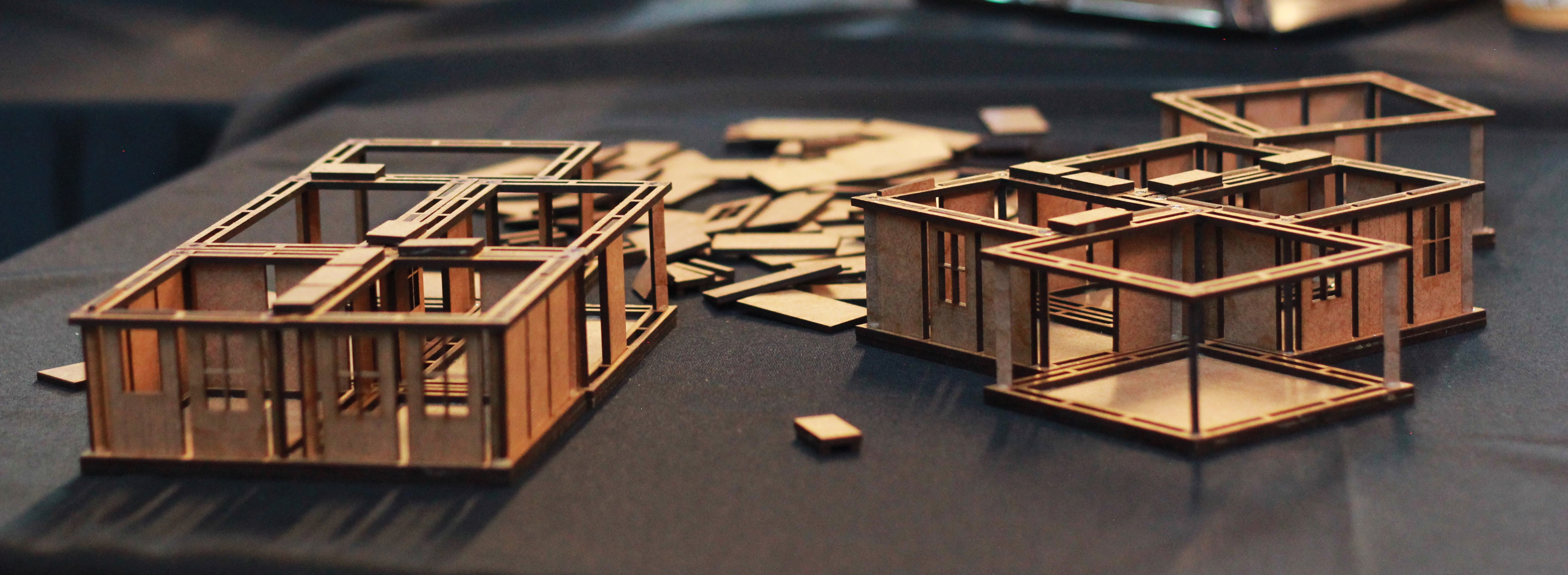 Miniature model of proposed Indigenous modular housing.