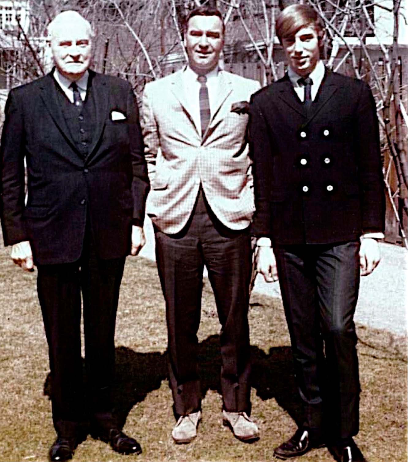 Rick with his father and paternal grandfather