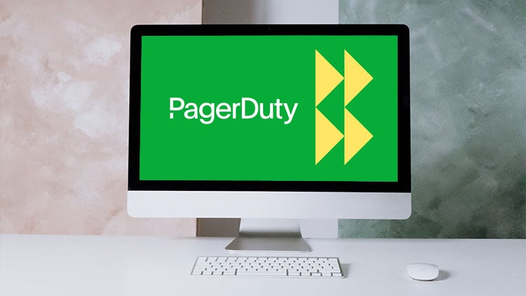 Pager duty logo on imac