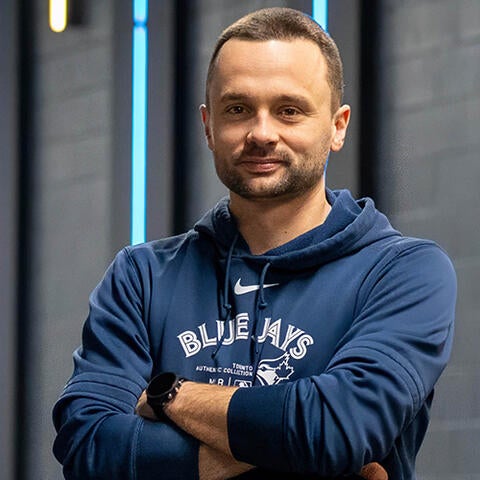 Jeremy Reesor poses with arms crossed