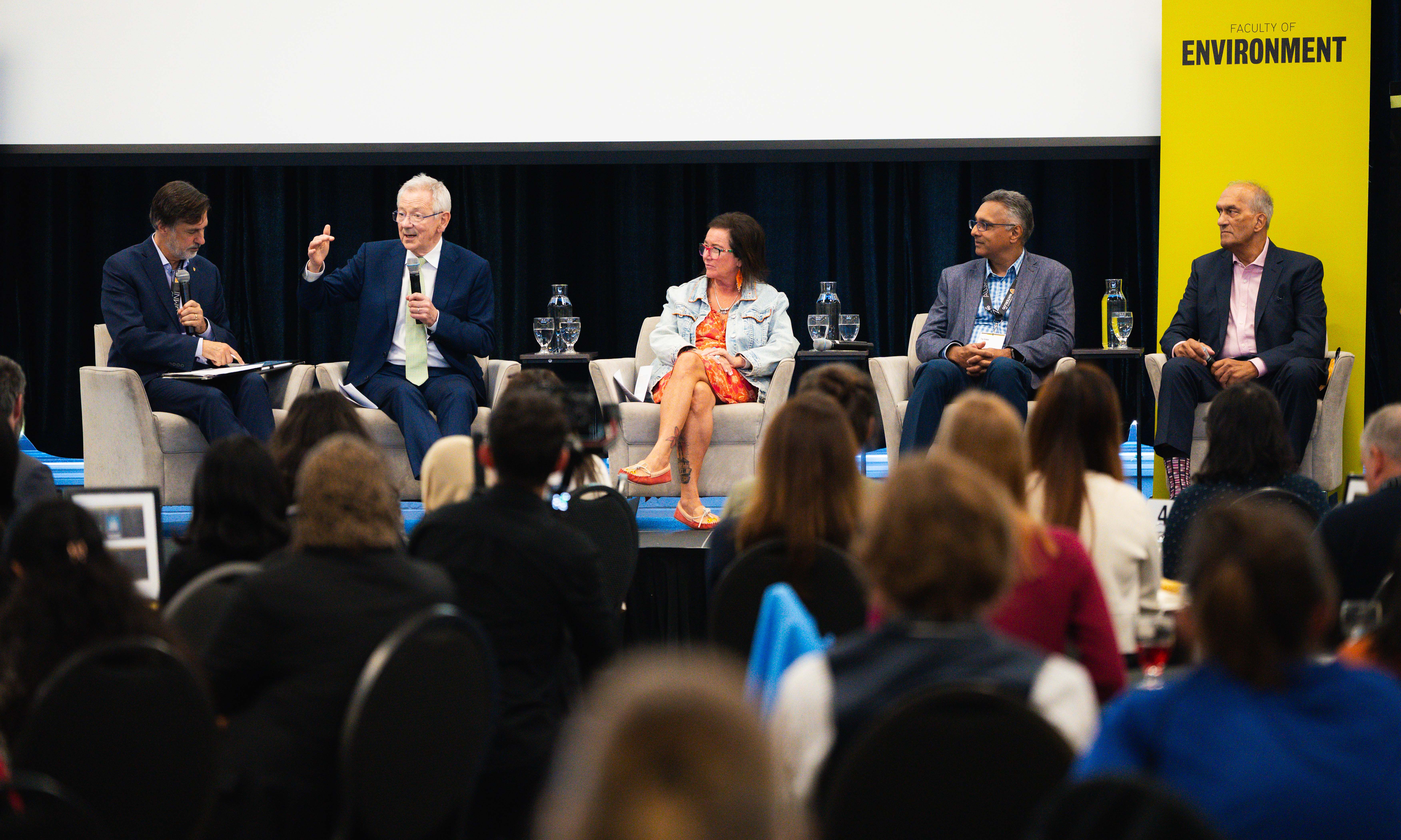 Dr. Ian Rowlands, Sir Andrew Steer, Tracy Primeau, Tej Gidda and Chris Henderson.