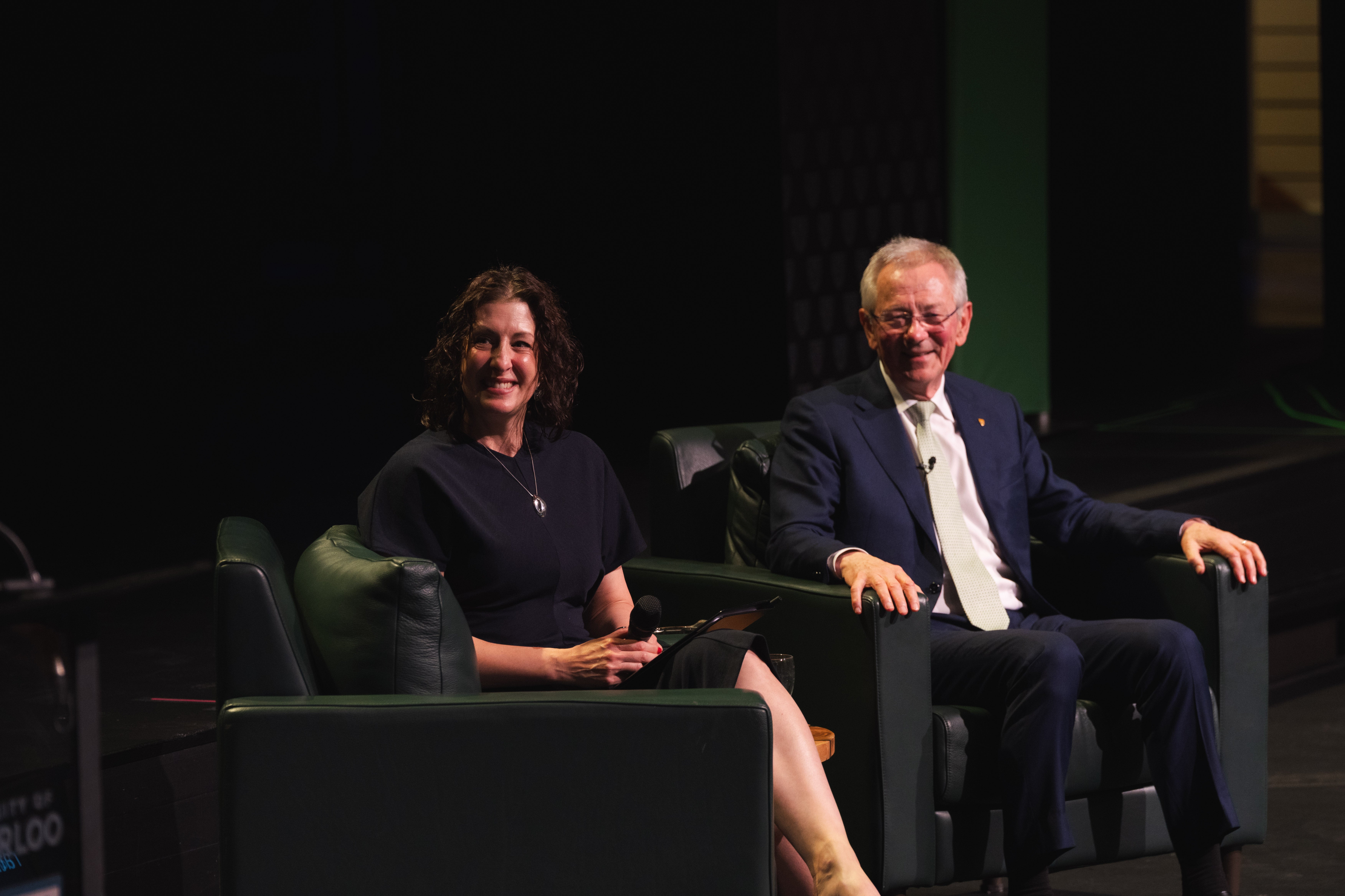 Dr. Leia Minaker and Sir Andrew Steer in conversation with the audience.