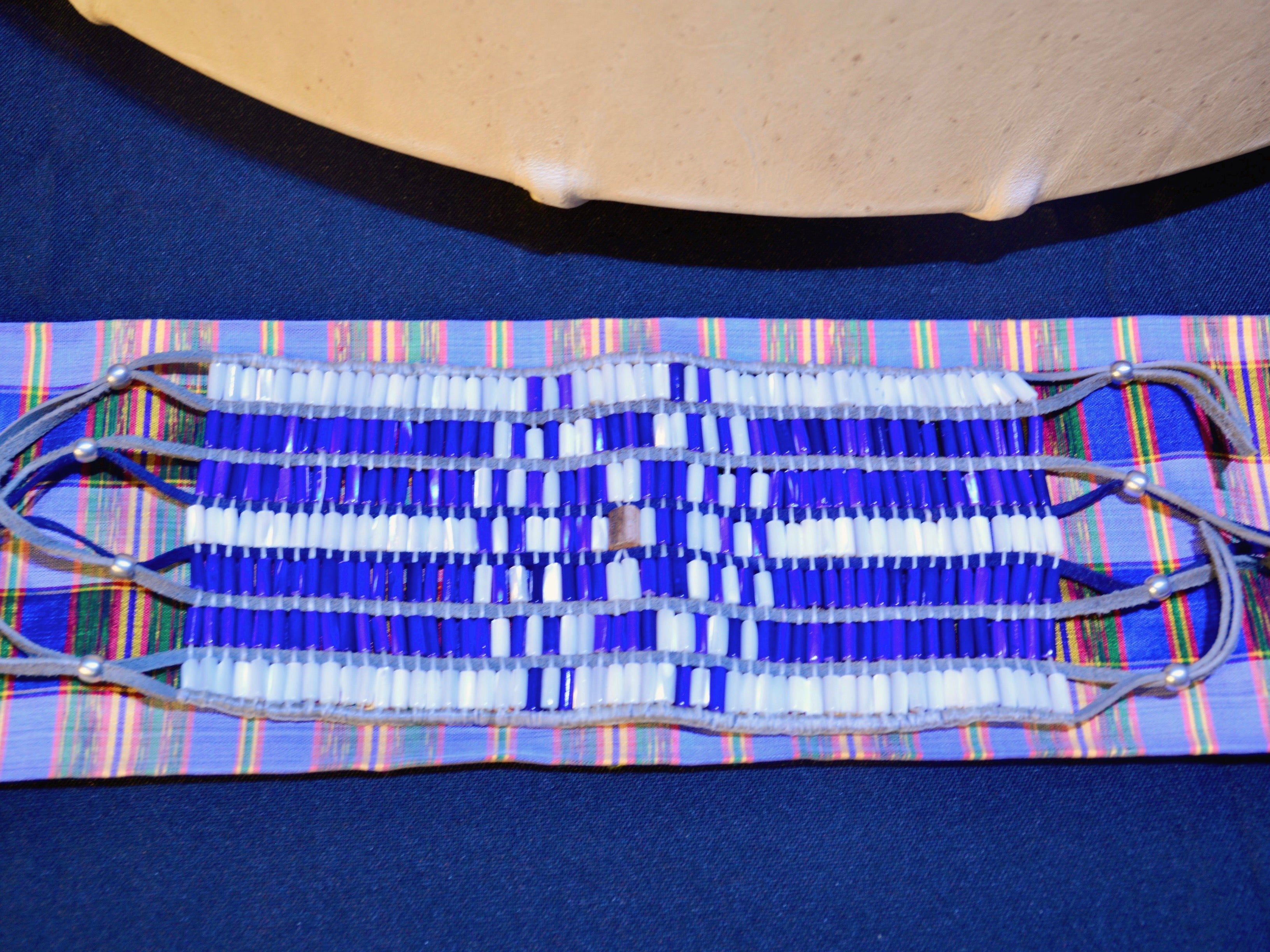 Wampum belt handcrafted by Jay Havens