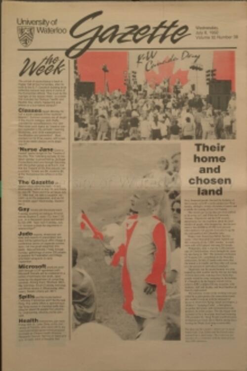 Gazette front page 1992