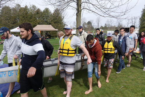 The university of waterloo's canoeing team