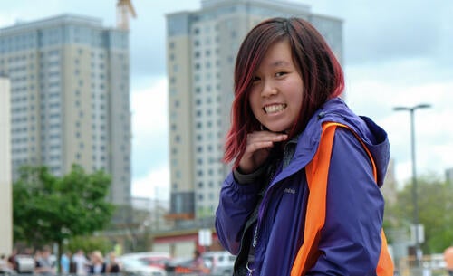 Rachel Yu, a student builder