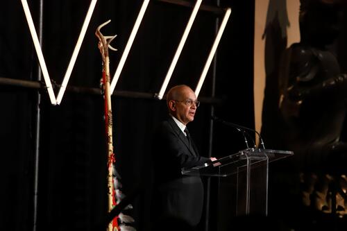 Vivek Goel at the podium