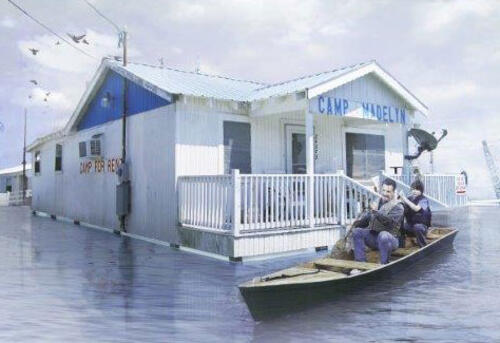 Example image of a floating house