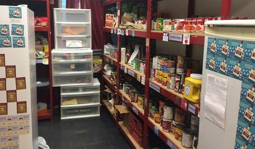 Fully stocked food bank