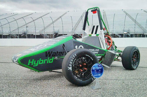 Waterloo Formula Hybrid's race car