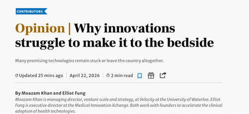 Headline from newspaper with byline of authors