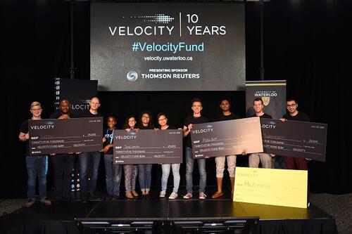 The four big winners at the 22nd staging of the Velocity Fund Finals.