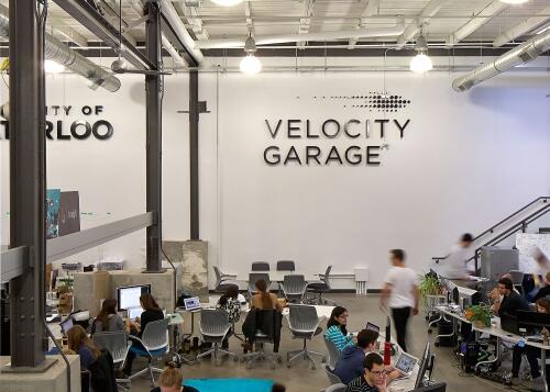 Startups working in the Velocity Garage in Downtown Kitchener.